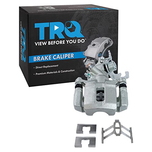 Image of TRQ Rear Right Brake Caliper w /Bracket Passenger Side