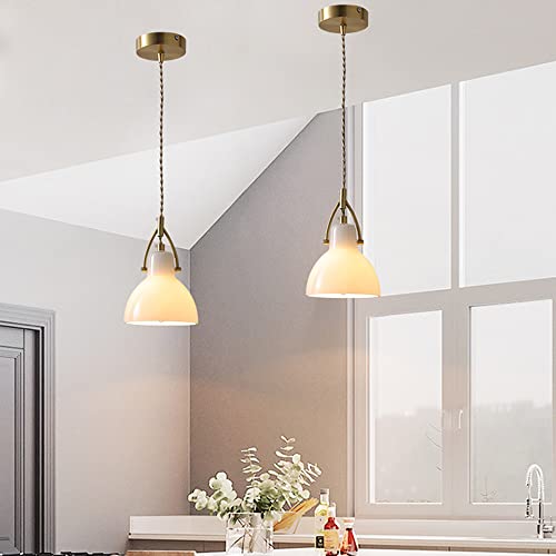 Lámpara de techo de vidrio para iluminación colgante de cocina moderna 4