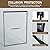 Double Sliding Shower Door, 44" - 48" W x 72" H Semi-Frameless Glass Shower Door with 1/4" Clear SGCC Tempered Glass, Easy to Install & Easy to Clean, Matte Black