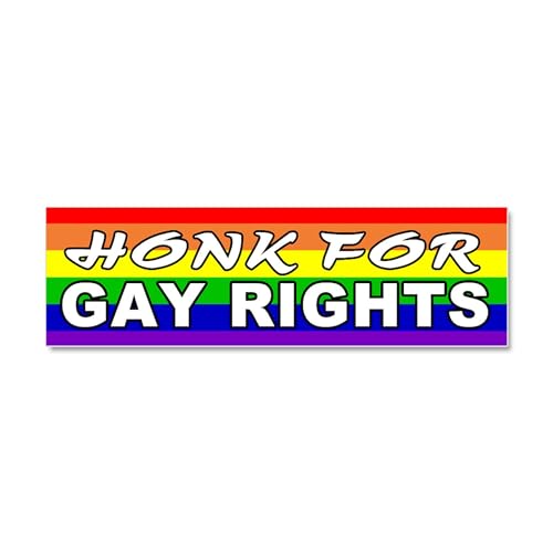 CafePress Honk for Gay Rights Car Magnet 10