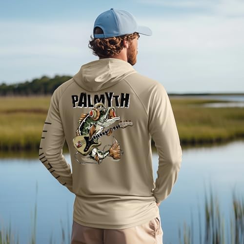 Image of Palmyth Fishing Shirts for Men Long Sleeve UPF 50+ Sun Protection Hoodie