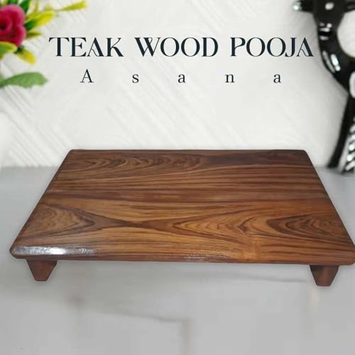 Image of Sheesham Wood Step Stool for Adults - Solid Wooden One Step Stool for Seniors, Bed, Kitchen & Bathroom | Non-Slip Mat | No Assembly Required | Premium Finish