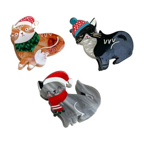 Lot de 3 pinces à cheveux de chat Cretvestsar Cover