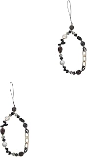 Gadpiparty Chaveiro 2 Peças De Corrente De Telefone Com Contas Cordão De Pulso Chaveiro Pulseira De Contas Chaveiro De Contas De Câmera Ccd Corda De Pulso De Telefone Pulseira De Câmera Ccd