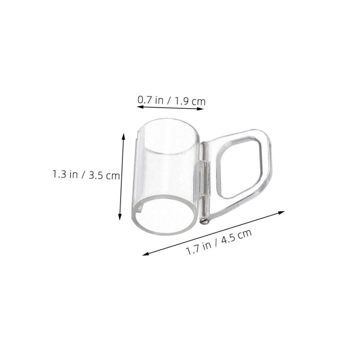 VILLCASE 10pcs Strong Plastic Fixing Device for Roller Blinds Easy Install Curtain Accessories for Home and Office Use