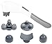 Produktbild ARTDER kabelloses Massagegerät Perkussion Handmassagegerät, Massagegerät Vibration Handmassagegerät für Rücken, Nacken, Fuß, Beine und Schultern, wiederaufladbar mit 6 abnehmbaren Massageaufsätzen.