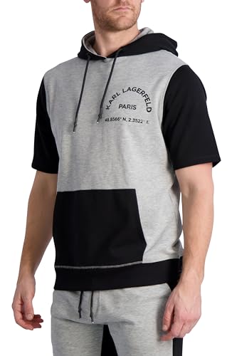 KARL LAGERFELD Men's Soft Color Block Hoodie3