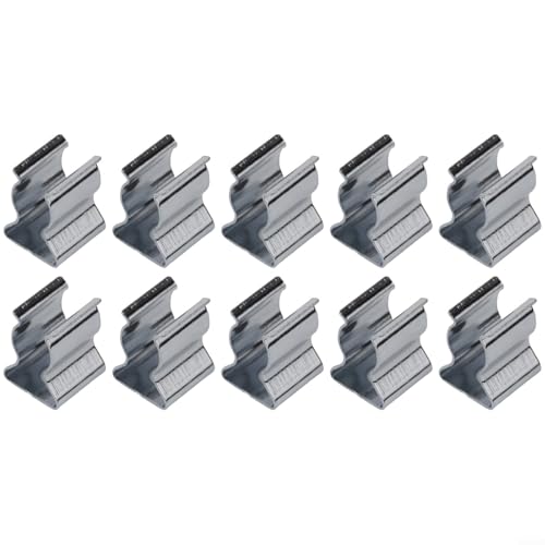 10 Pack Spring Clamps, Spring Steel Terry Clips, Broom and Mop Clips for Hanging Kitchen Home Garden Garage Organization, 6mm-28mm(6mm)
