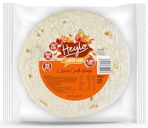 Heylo Low-Carb KETO Wraps | Pack of 6 x 40g