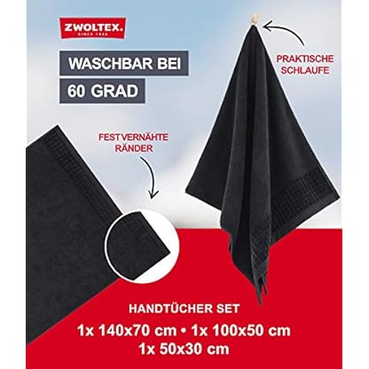 ZWOLTEX Himmlisch weiche Handtücher aus 100% Ägyptischer Baumwolle I Made IN EU I Gästehandtücher Ultra-Soft Duschtuch… – Bild 4