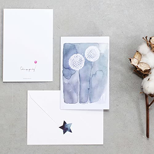 Cute Watercolor Botanical Greeting Cards Box Of 24 Cards With Envelopes And Seal Stickers. All Occasion Blank Thank You Cards, Appreciation, Birthday, Sympathy #TOP4