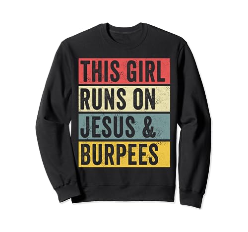 Divertida camiseta Burpees Jesús Perros y Burpees Entrenamiento Fitness Sudadera