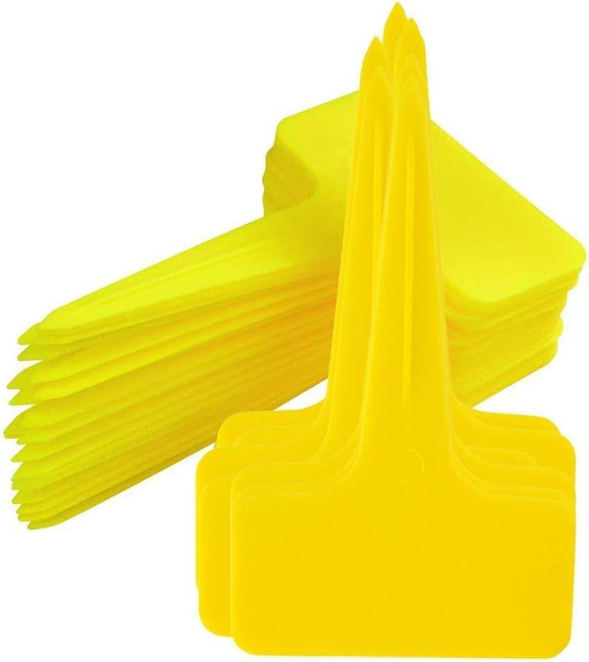 Obtheleg 100 Pcs 10 * 6cm Plastic Plant Labels Garden Marker Nursery ...