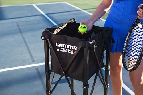 image for GAMMA Sports EZ Travel Cart, Tennis & Pickleball Hopper, Padel, Portab