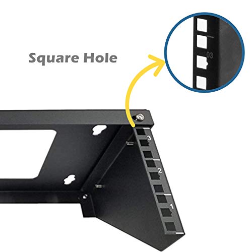 Techtoo Wall Mount Rack 2U Vertical Rack 19Inch Wall Mountable Server Rack Heavy Duty Network Open Rack (2U) #TOP4