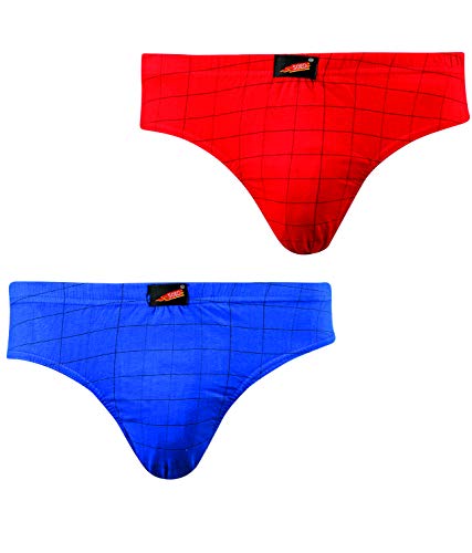 Image of SOLO Mens NEO-Tech Wrapper Fabric - Ultra Soft Modern Cotton Brief - Checks Box Design - (Pack of 2)