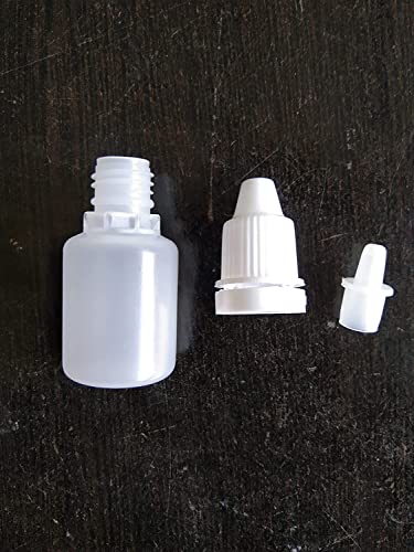 Image of dinojames 5ml Sealed Liquid Dropper Bottles with Cap and Inner - Pack of 100 Pcs. (For Homeopathic & Ayurvedic Use)