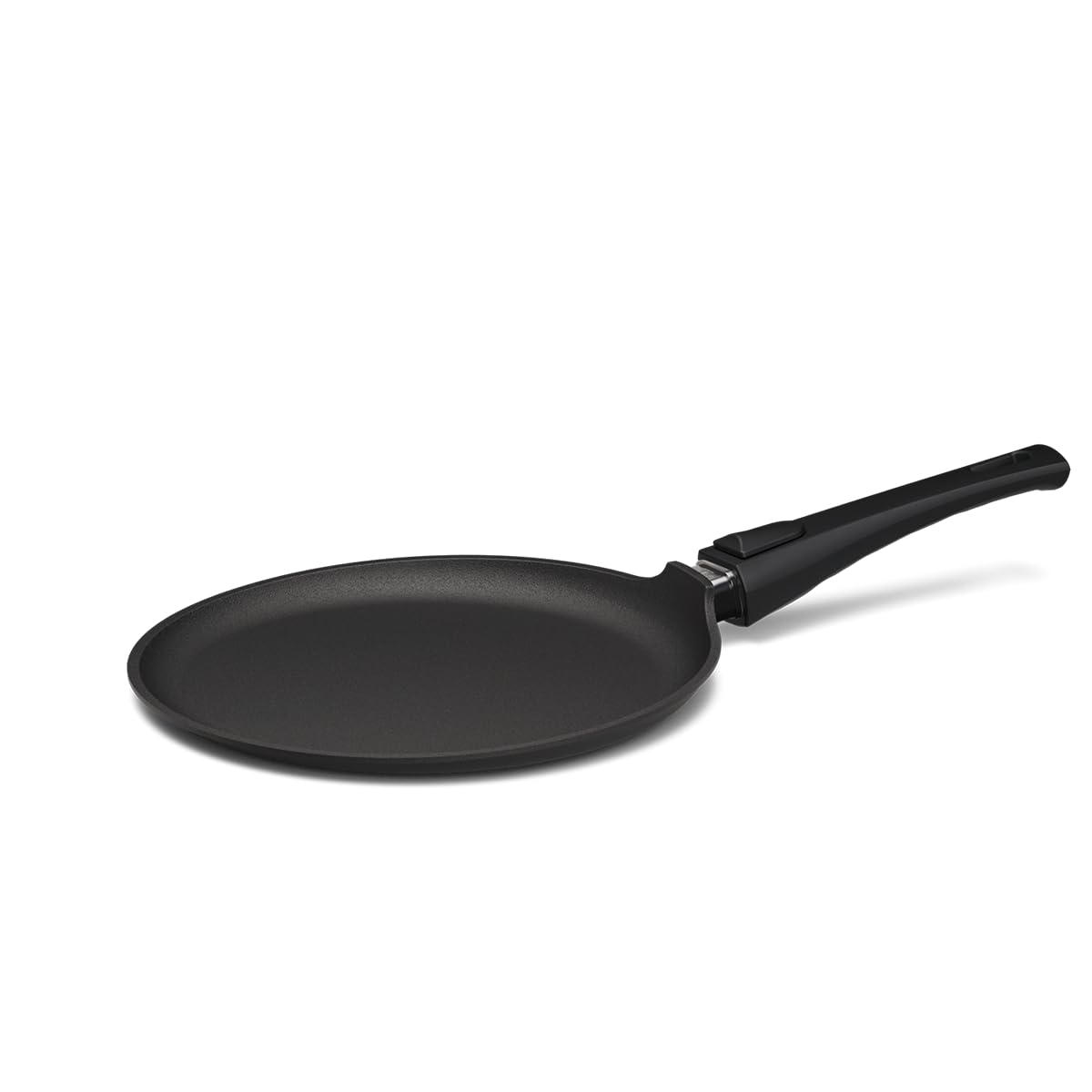 Hoffmann STONIQ Crêpepfanne Ø 28 cm IQ-SHIELD Antihaftbeschichtung | PFAS-frei, Abnehmbarer Griff, Induktionsgeeignet, Made in Germany
