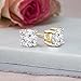 4 Carat | 14K Yellow Gold | IGI Certified Lab Grown Solitaire Diamond Stud Earrings | Round Shape Diamond Push Back Prong Setting Friendly Diamonds Earrings | G-H Color, SI1-SI2 Clarity
