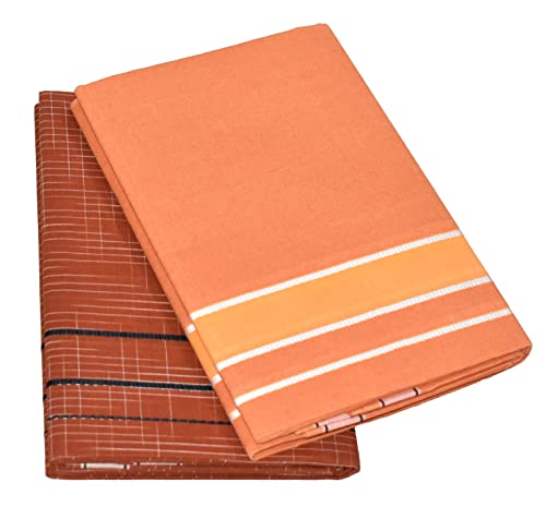 Image of TUNI MANI Men's Cotton Dhoti /Kerala Style Dhoti, 2.0meter (Pack of 2)