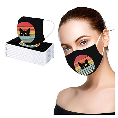 マスク 50枚 超快適マスク 使い捨てマスク かわいい 柄物 3層構造 猫柄 ねこ 肉球柄 不織布マスク 高密度フィルター素材 通気性 立体レギュラーサイズ 防水 防塵 風邪予防 一次性防護 防塵 飛沫・花粉カット 対策 大人用 男女兼用 通勤 お出かけ安