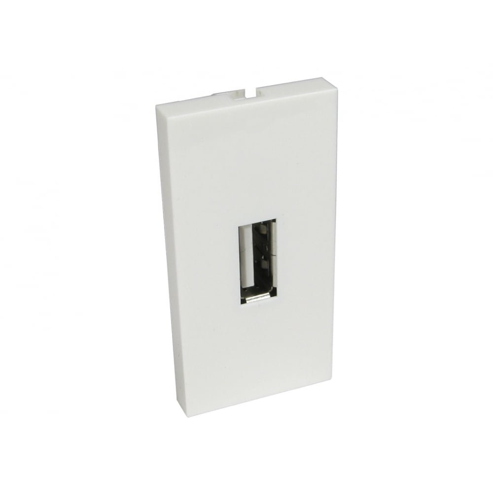 rhinocables Faceplate Frame, Modular Blanking Plate with Custom Modules, Mount Wall Plate Outlet Cover Fitting Single or Double HDMI Socket, VGA, Audio Network & USB - Home Improvement Accessories