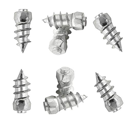 Sailine Kit de Herramientas para neumáticos de Coche SUV ATV con Tornillo y Funda Antideslizante para camión, Motocicleta, Cadena de Nieve, Pinchos, Puntas (15mm)