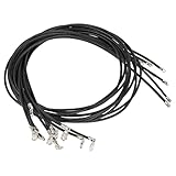 AUTHENTIC GREEK LEATHER: Made from premium black Greek leather, these 16" cords offer a supple feel and sleek look. Smooth, durable, and chemical-free, they provide a timeless foundation for any DIY or finished jewelry project. STERLING SILVER CLASP:...