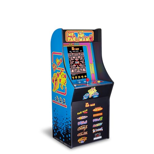Arcade1Up Ms. PAC Man Classic SE Arcade-Spielautomat – 1,22 Meter Gehäuse, 13 Klassische...