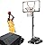 Basketball Hoop Outdoor 10 FT Height Adjustable Basketball Goals Systems Portable with 44" Backboard and Wheels for Youth Adults Kids - Backyard, Driveway, Indoor Play