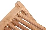 Teak Klappstuhl Menorca, Teakholz geschliffen, naturbelassen strapazierfähig - 8