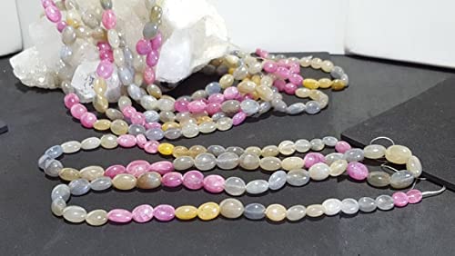 Perles de saphir multicolores naturelles pour éliminer le ternissement de vos colliers artisanaux