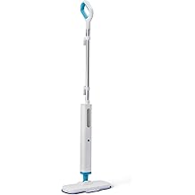Amazon Basics Steam Mop for Hard Floor Cleaning with 20-Foot Cord, 3 Washable Pads, White