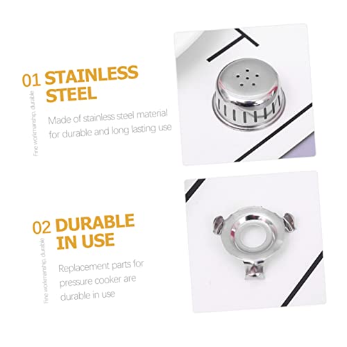 Kit de repuestos para ollas a presión ABOOFAN de 10 piezas: tapas antiobstrucción resistentes a altas temperaturas, compatible con ollas a presión eléctricas universales, material acero inoxidable miniatura 7
