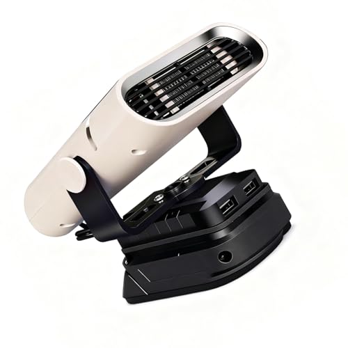 Hyuduo Portable Space Heater Battery Operated for Series 2, 360 Degree Rotation, 160 Tilt Adjustment, Quiet Operation, 12V Car Defogger Defroster