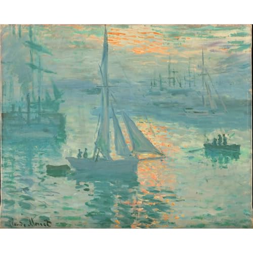 Poster Monet Lever de soleil grand format 76x101cm pour une ambiance salon apaisante