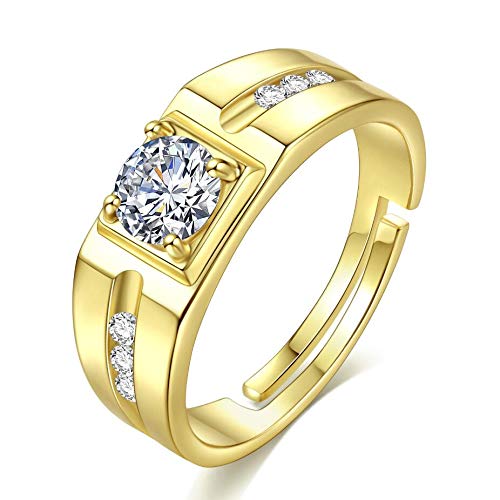 dc jewelsHot & Handsome Cubic Zircon Adjustable Rings for Men & Boys