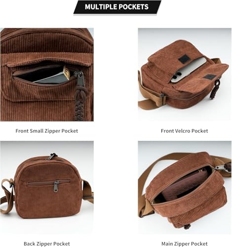 Image of Kawn Women Crossbody Bag, Aesthetic Mini Cute Purse, Shoulder Bag with Outer Pocket For Daily Use Work Travel Beaches, Portable Handbag Bag, Comfortable and Trendy Design