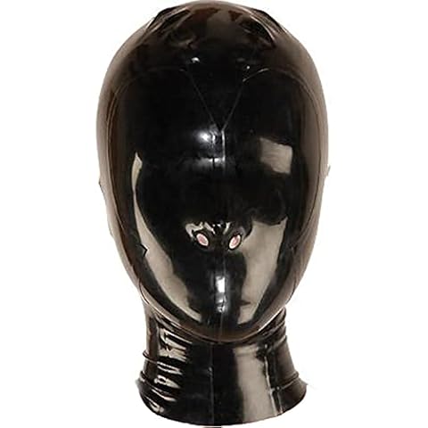 MONNIK Latex Hood Realistic Mask Sexy Rubber Unisex Hood with Zipper for Party Catsuit Cosplay Clubwear LZY0015 (Customize) Cover