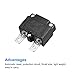 Tool parts Circuit Overload Protector 25A AC125/250V DC32V Thermal Circuit Breaker 2pcs