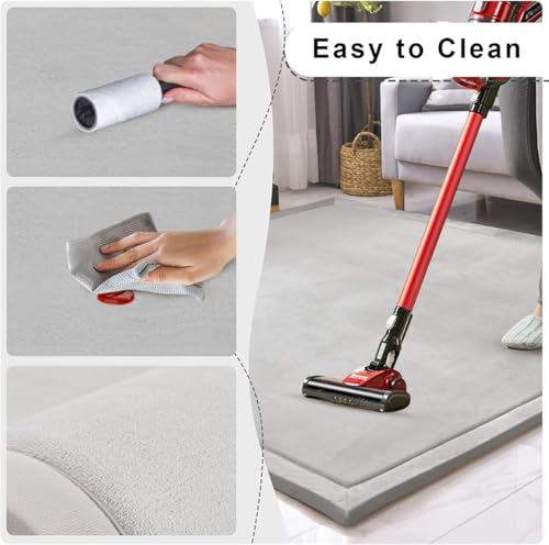 Tapis pour chien de grande taille moelleux tapis lavable antidérapant