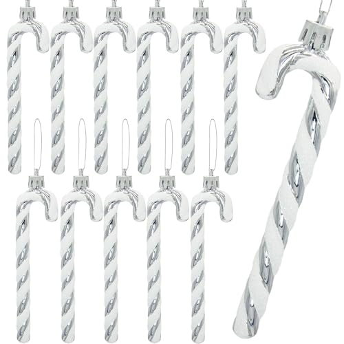 12 Stück Weihnachten Zuckerstange Ornamente Weihnachtsbaum Hängende...