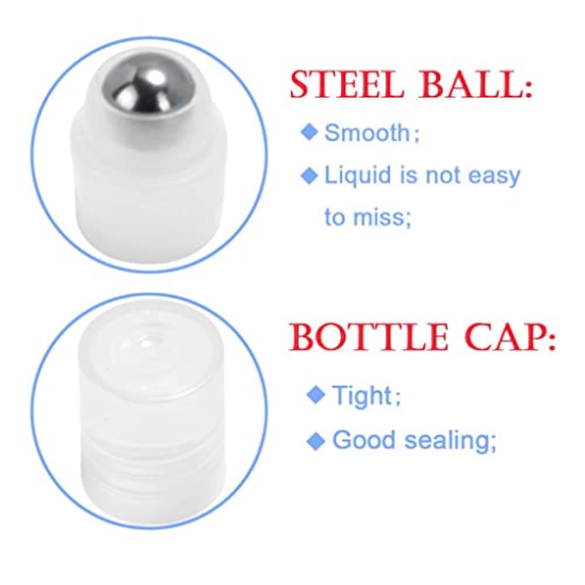 10 Pieces 10ml Roll-On Eye Cream Containers