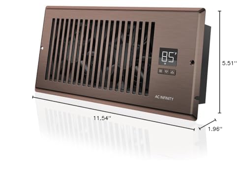 Ac Infinity AC-RBF4-B Airtap T4 Bronze, Register Booster Fan For 4 Inch X 10 Inch Register Holes, Improves Heating & Cooling From Ac Vents thumb #7