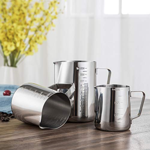 Jarra de espumar leite Yardwe 600 ml Espresso Vaporizador de Aço Inoxidável Espumadores de Café Capp