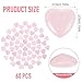 Guiqulai 60 Pcs Rose Quartz Crystals,Heart Natural Polished Crystal,0.8 Inch Mini Healing Stone,Worry Stone Bulk,Love Carved Palm Thumb Gemstone for Reiki Energy Balancing Meditation(Pink)
