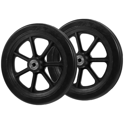 OFFIGAM 耐摩耗高強車椅子用前輪万向キャスター 耐衝撃設計ショッピングカート対応交換パーツ