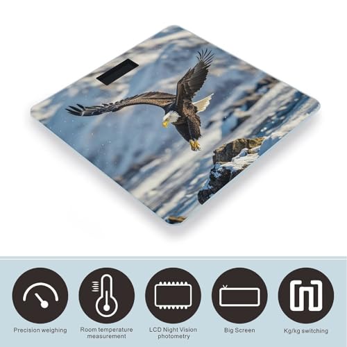 Báscula digital de vidrio templado para baño y peso corporal miniatura 3
