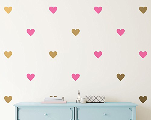 96 adhesivos de vinilo removibles en forma de corazón 2 pulgadas miniatura 4