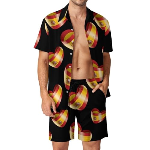 Camisa con botones y pantalones cortos de España para hombre que busca frescura y estilo